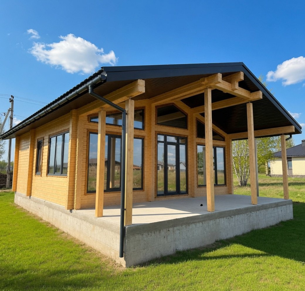 Проект ЁСТА — дом 88 м² с террасой